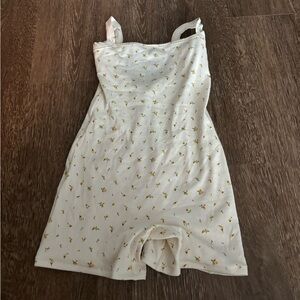 Skims Cotton Rib Low Back Onesie